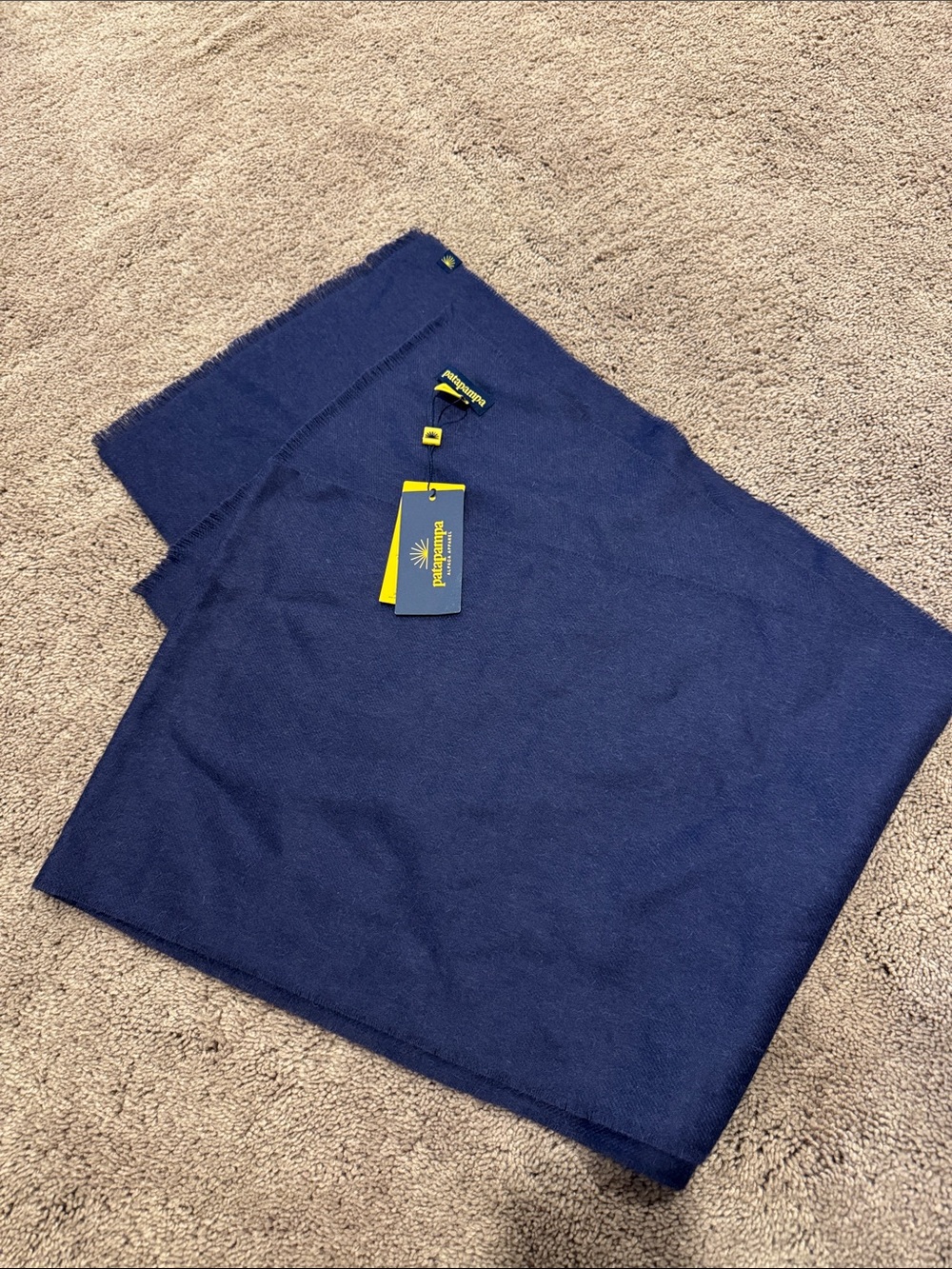 NWT! 100% baby alpaca wool long brushed scarf